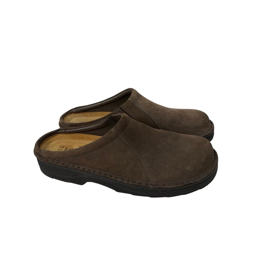 Naot Bjorn Clogs Men's Size 10 Brown Leather Slip On Casual Shoes